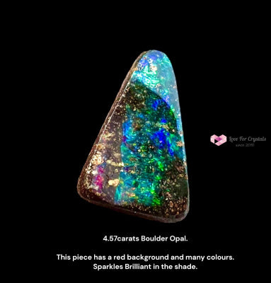 Boulder Opal from Australia 4.57 Carats Black Opal