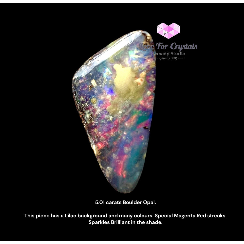 Boulder Opal from Australia 5.01 Carats Black Opal