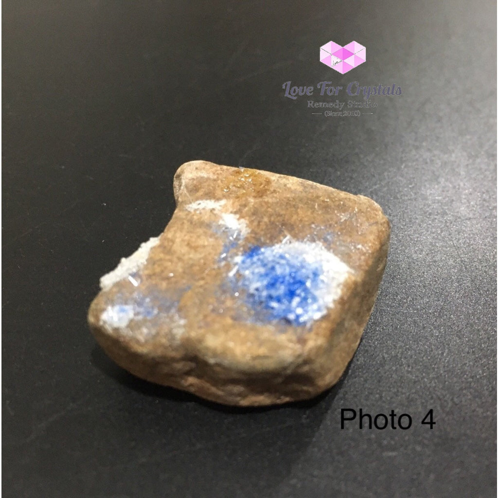 Azurite With Gypsum Specimen (20-40Mm) Brazil Raw Stones