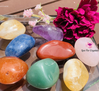 Basic Crystal Tumbled Set (Brazil) 8 Stones 35-50Mm Each Kits