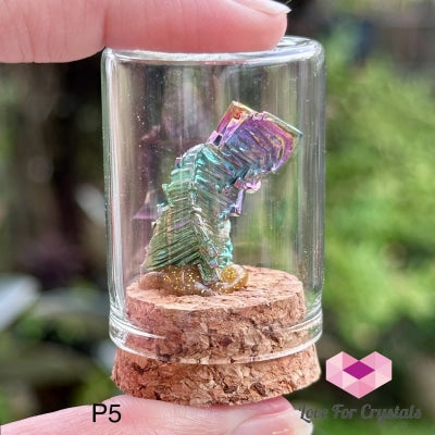 Bismuth In A Bottle (Peru) Photo 5 Raw Crystals