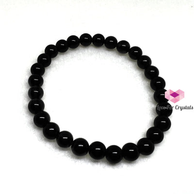 Black Obsidian 6Mm Bracelet Bracelets & Bangles