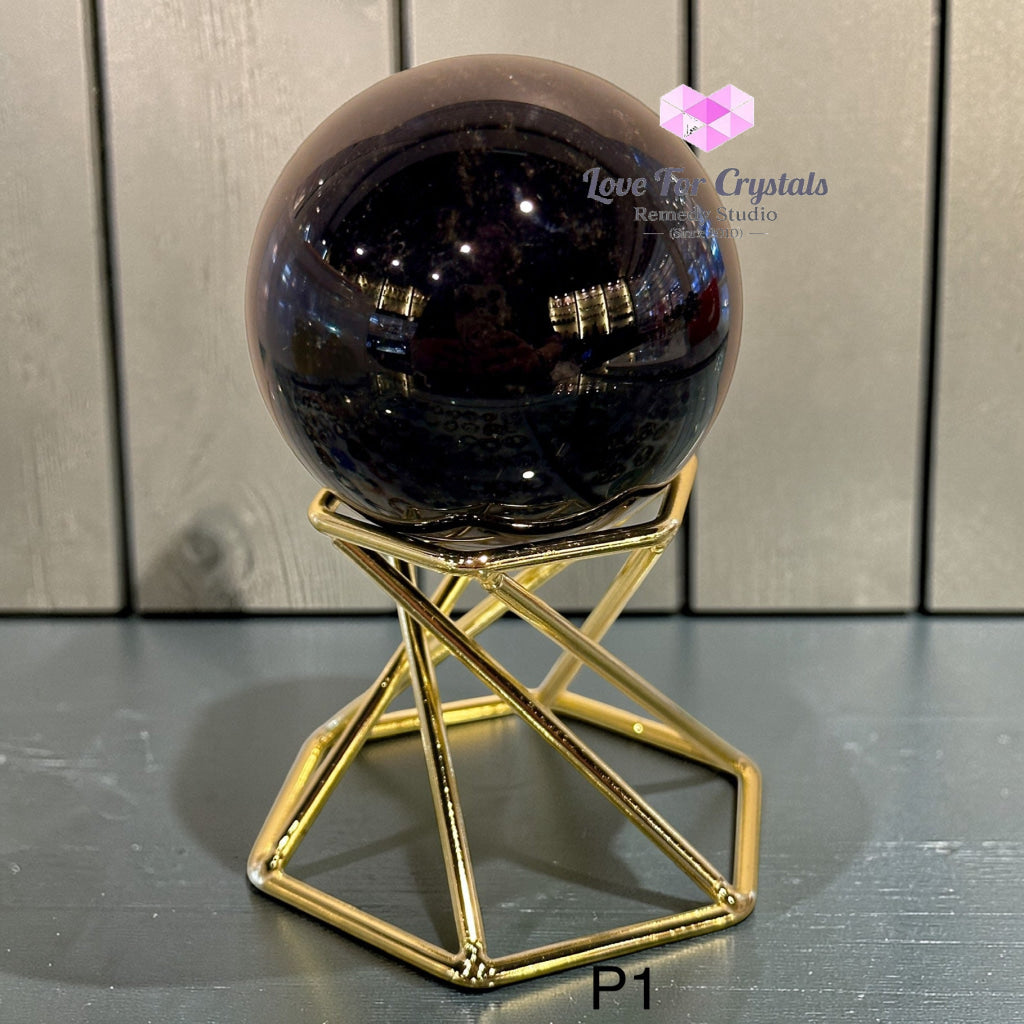Black Obsidian Sphere (encoded & activated) 40-45mm Photo 1 Crystal sphere