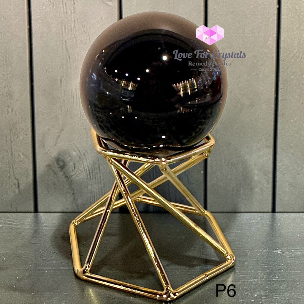 Black Obsidian Sphere (encoded & activated) 40-45mm Photo 6 Crystal sphere