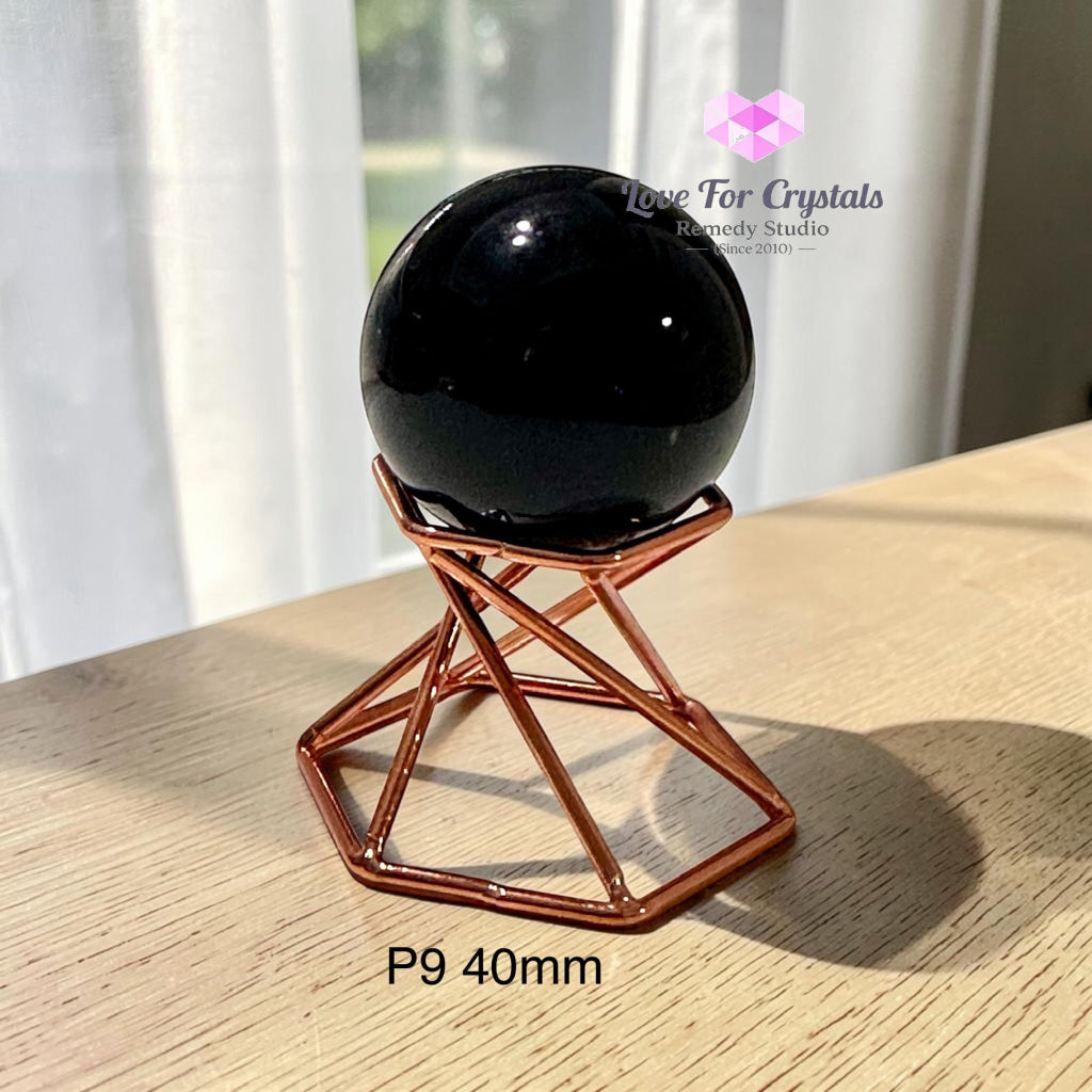Black Obsidian Sphere (encoded & activated) 40-45mm - Photo 9 (40mm) - Crystal sphere