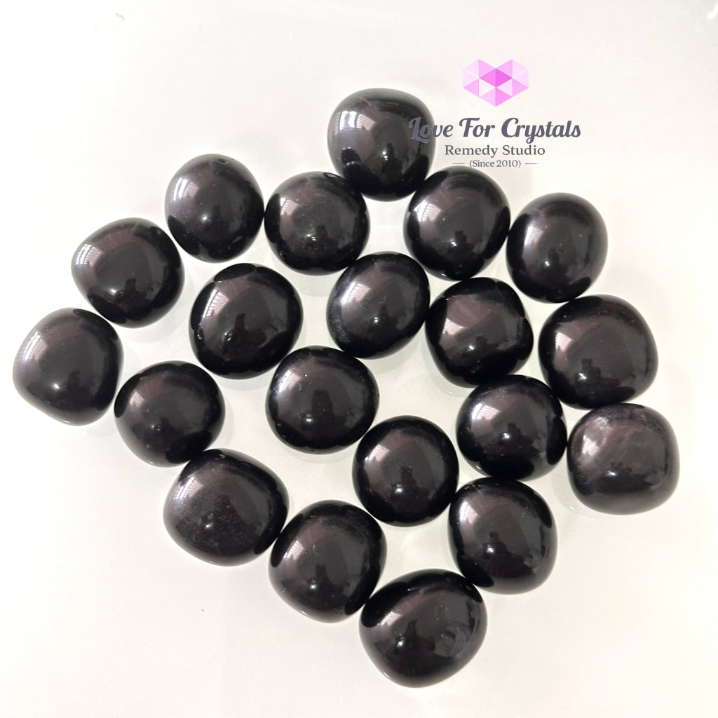 Black Obsidian Tumbled Stone 20-30mm, Grounding & Protection - Random Piece - Tumbled Stones