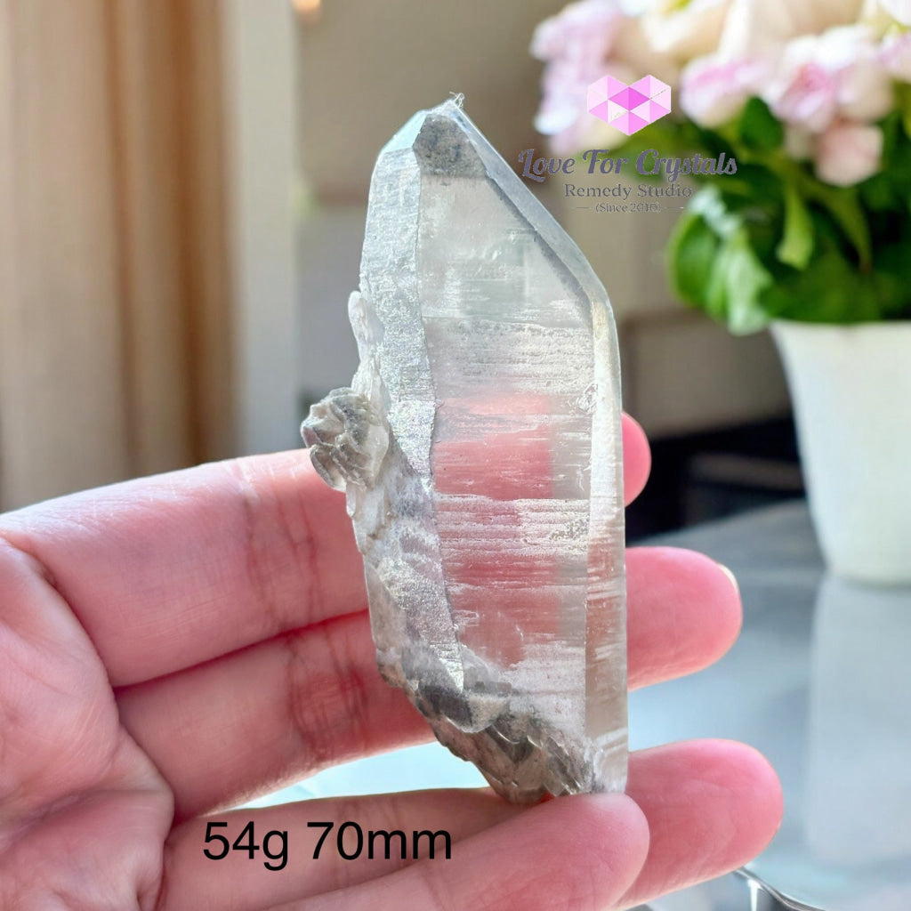 Black Phantom Lemurian Points (Protection & Spiritual Evolution) Brazil 54G 70Mm Raw Points