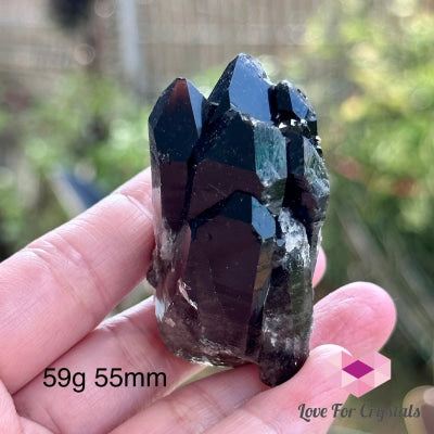Black Quartz Morion Cluster (Brazil) 59G 55Mm Raw Crystal