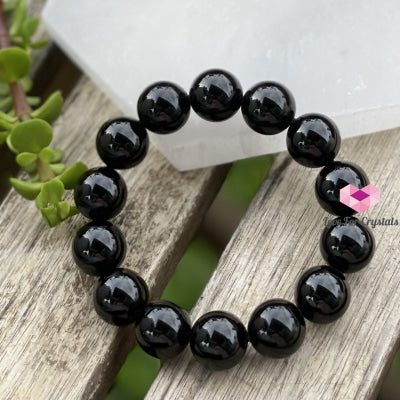 Black Tourmaline Bracelet (14Mm) Bracelets & Bangles