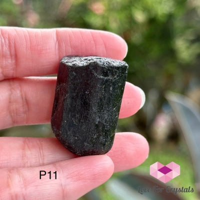 Black Tourmaline Double Terminated Raw (Brazil) P11 Crystals
