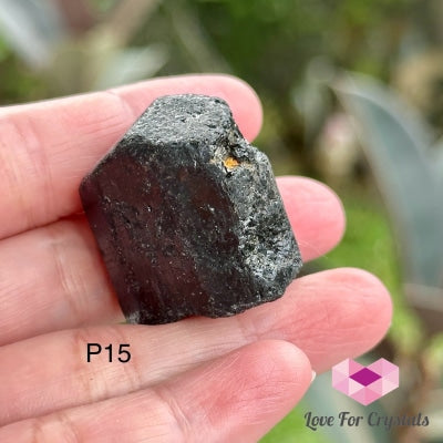 Black Tourmaline Double Terminated Raw (Brazil) P15 Crystals