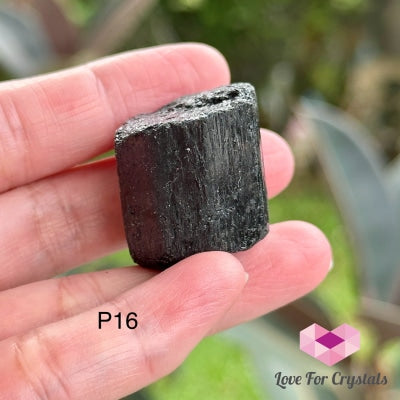 Black Tourmaline Double Terminated Raw (Brazil) P16 Crystals