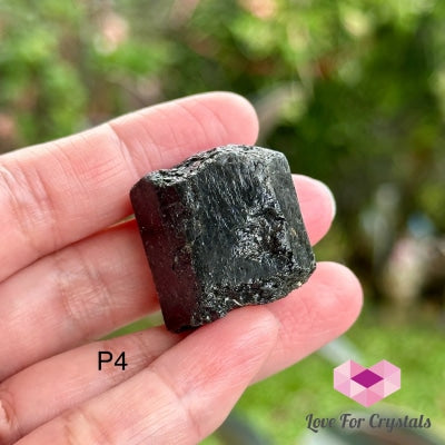Black Tourmaline Double Terminated Raw (Brazil) P4 Crystals