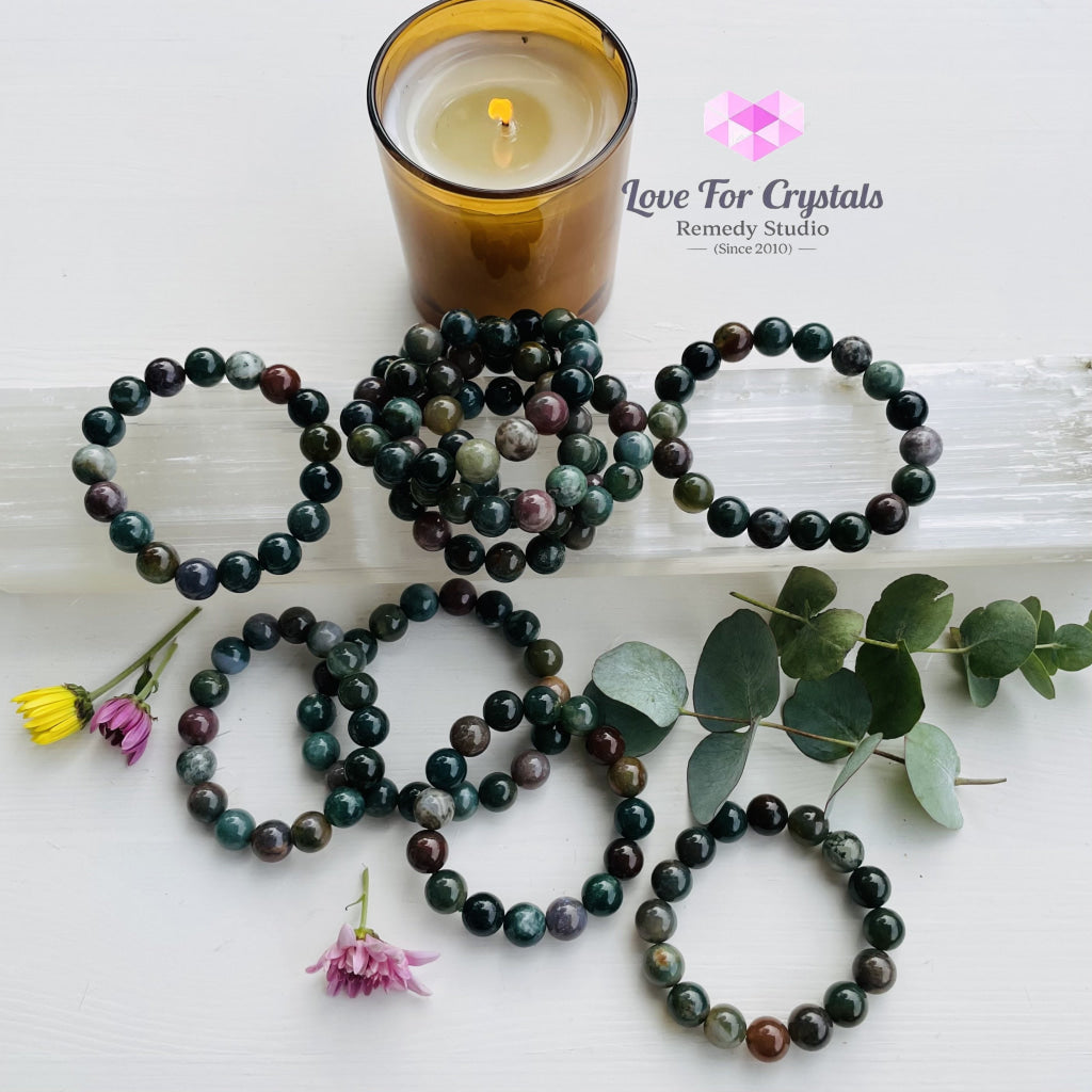Bloodstone 12Mm Bracelet Bracelets & Bangles