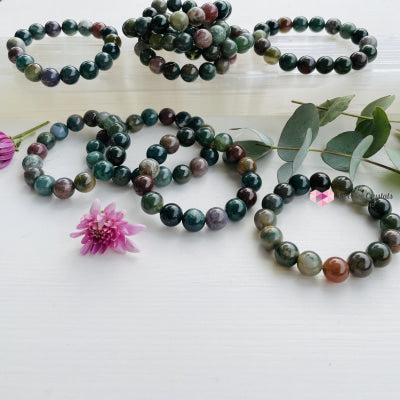 Bloodstone 12Mm Bracelet Bracelets & Bangles
