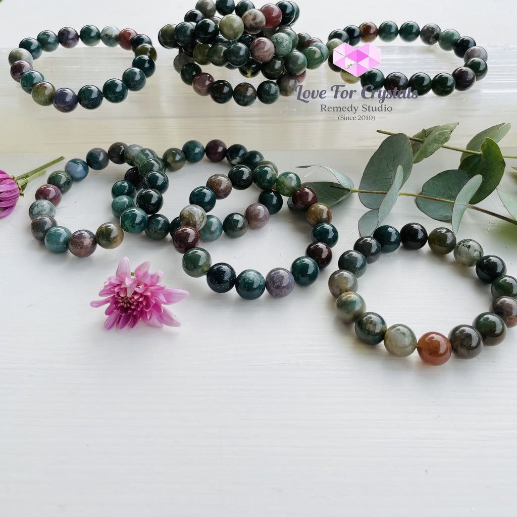 Bloodstone 12Mm Bracelet Bracelets & Bangles