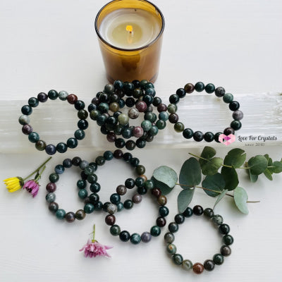 Bloodstone 12Mm Bracelet Bracelets & Bangles