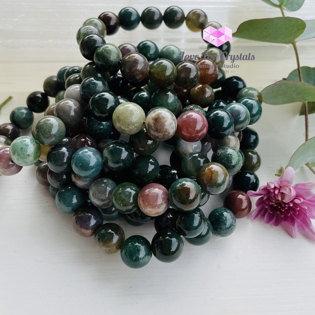 Bloodstone 12Mm Bracelet Bracelets & Bangles