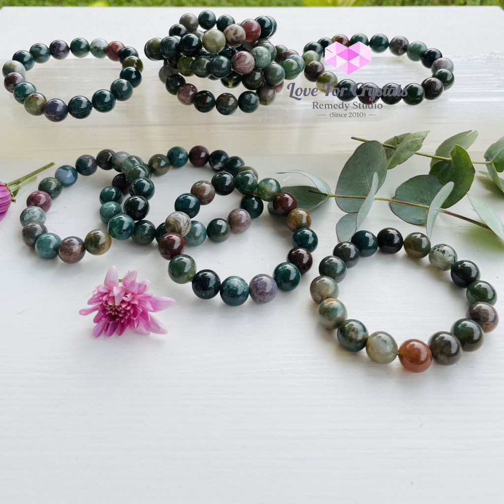 Bloodstone 12Mm Bracelet Bracelets & Bangles