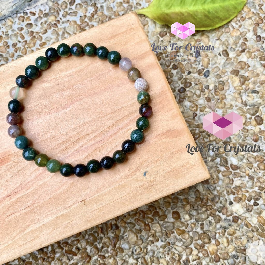 Bloodstone Crystal Bracelet 6Mm Bracelets & Bangles