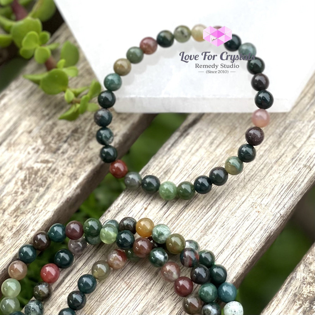 Bloodstone Crystal Bracelet 6Mm Bracelets & Bangles