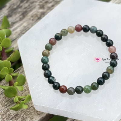 Bloodstone Crystal Bracelet 6Mm Bracelets & Bangles