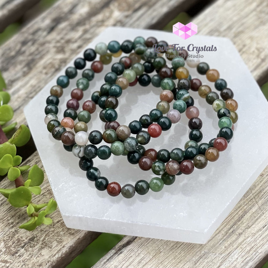 Bloodstone Crystal Bracelet 6Mm Bracelets & Bangles