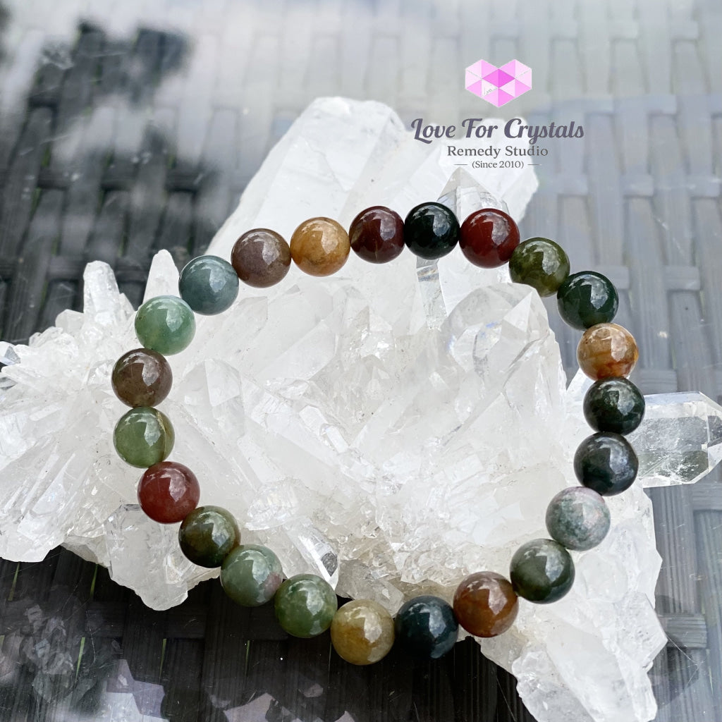 Bloodstone Gemstone Energy Bracelet (Good Health) 8Mm