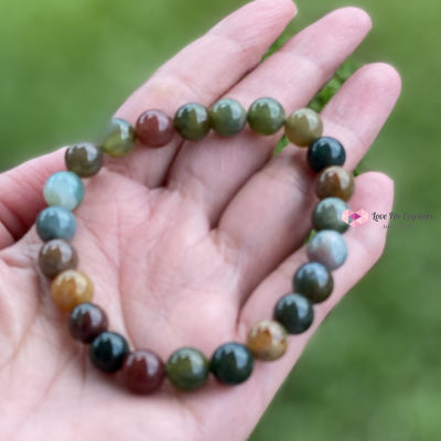 Bloodstone Gemstone Energy Bracelet (Good Health) 8Mm