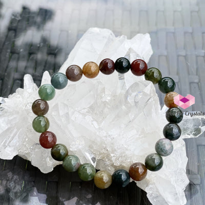 Bloodstone Gemstone Energy Bracelet (Good Health) 8Mm
