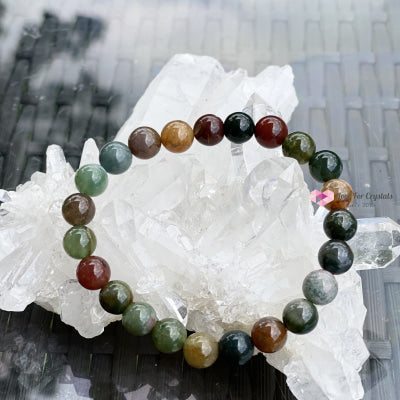 Bloodstone Gemstone Energy Bracelet (Good Health) 8Mm