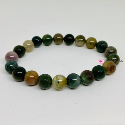Bloodstone Gemstone Energy Bracelet (Good Health) 8Mm