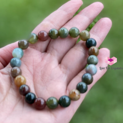 Bloodstone Gemstone Energy Bracelet (Good Health) 8Mm