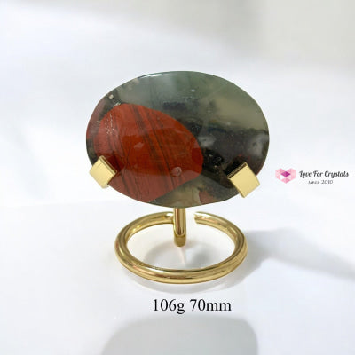 Bloodstone Palms on Stand (Health Renewal) pre-coded activated 106g 70mm Bloodstone