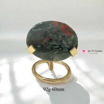 Bloodstone Palms on Stand (Health Renewal) pre-coded activated 92g 60mm Bloodstone