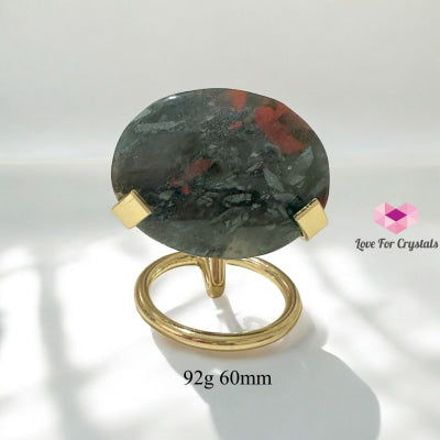Bloodstone Palms on Stand (Health Renewal) pre-coded activated 92g 60mm Bloodstone