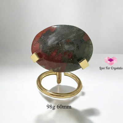 Bloodstone Palms on Stand (Health Renewal) pre-coded activated 98g 60mm Bloodstone