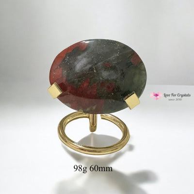 Bloodstone Palms on Stand (Health Renewal) pre-coded activated 98g 60mm Bloodstone