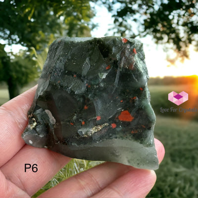 Bloodstone Raw Crystal (Brazil) Photo 6 Crystals