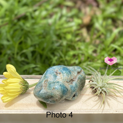 Blue Apatite Pebbles (Brazil) 45-60Mm Photo 4 Tumbled Stones