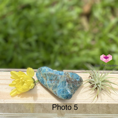 Blue Apatite Pebbles (Brazil) 45-60Mm Photo 5 Tumbled Stones