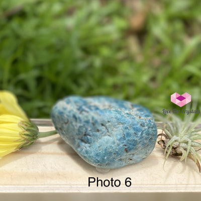 Blue Apatite Pebbles (Brazil) 45-60Mm Photo 6 Tumbled Stones