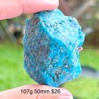 Blue Apatite Raw (Brazil) 107G 50Mm Crystals