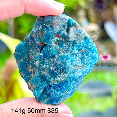 Blue Apatite Raw (Brazil) 141G 50Mm Crystals