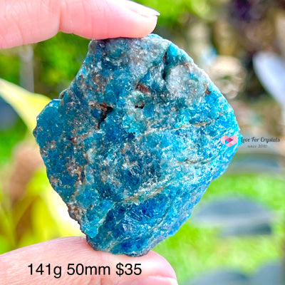 Blue Apatite Raw (Brazil) 141G 50Mm Crystals
