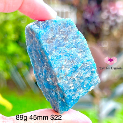 Blue Apatite Raw (Brazil) 89G 45Mm Crystals