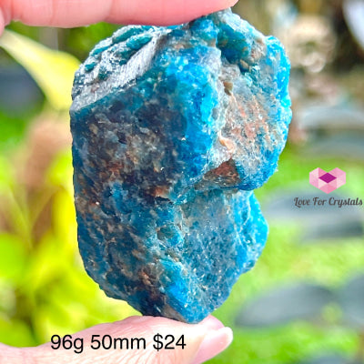 Blue Apatite Raw (Brazil) 96G 50Mm Crystals