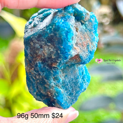 Blue Apatite Raw (Brazil) 96G 50Mm Crystals