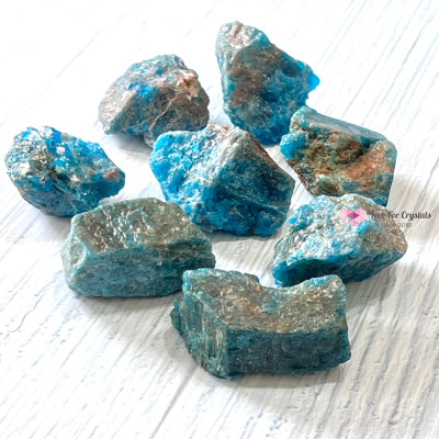 Blue Apatite Raw (Brazil) Crystals