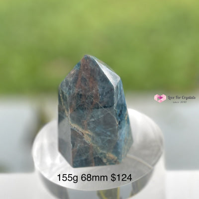 Blue Apatite Standing Point (Brazil) 155G 68G